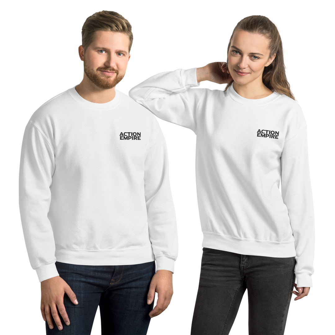 Action Empire Unisex Sweatshirt White