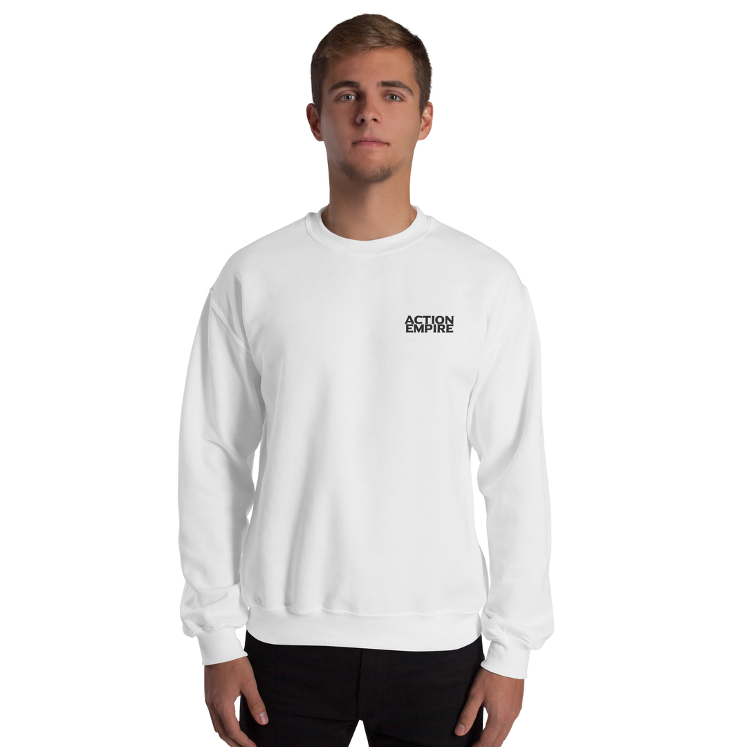 Action Empire Unisex Sweatshirt White