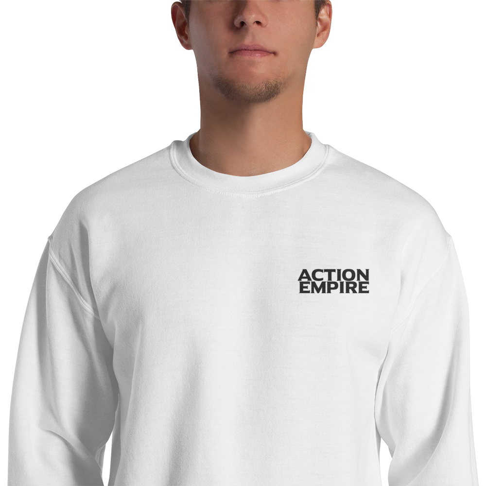 Action Empire Unisex Sweatshirt White