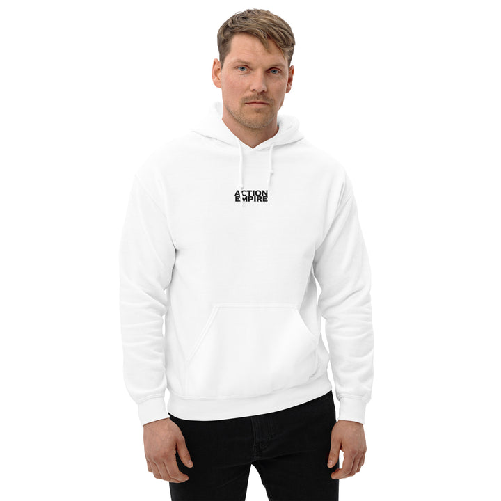 Action Empire Unisex Hoodie White